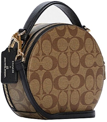 蔻驰 x 让·米切尔·巴斯奎特小号棕色圆形斜挎包 Order 蔻驰 x 让·米切尔·巴斯奎特小号棕色圆形斜挎包