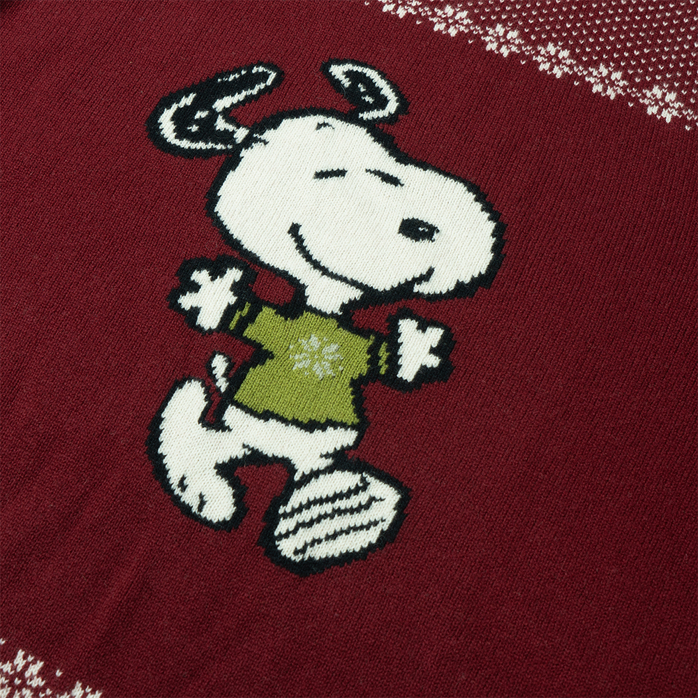 Sizing COACH x Snoopy FW22 Red Polka Dot Letter Intarsia Sweater . CE936-SIJ