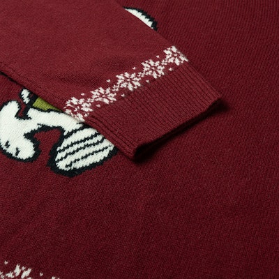 COACH x Snoopy FW22 Red Polka Dot Letter Intarsia Sweater . CE936-SIJ Cheap COACH x Snoopy FW22 Red Polka Dot Letter Intarsia Sweater . CE936-SIJ