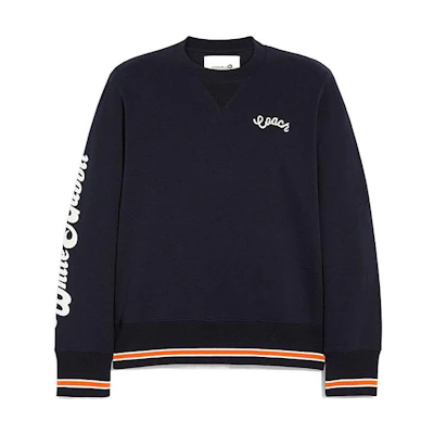 COACH White Rabbit FW22 Logo Print Striped Sweatshirt Black Edition CE272-RF2