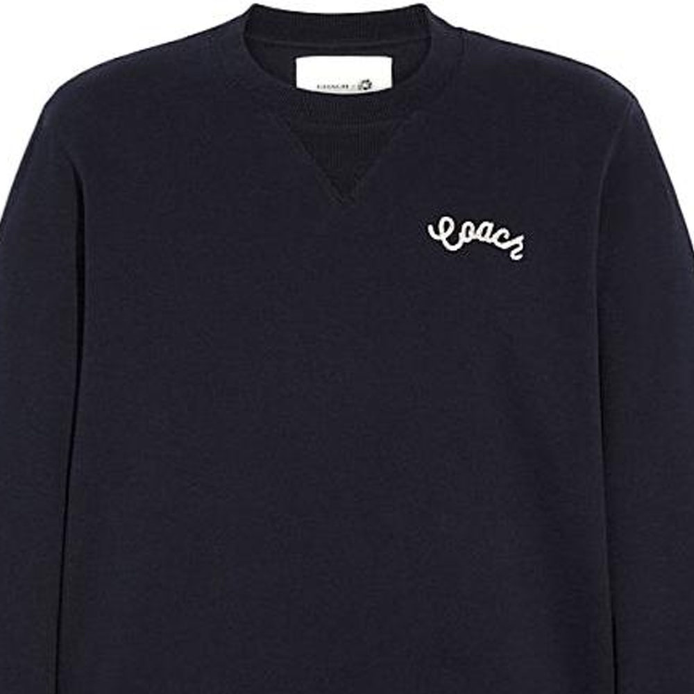 Sizing COACH x White Rabbit FW22 Logo Print Striped Sweatshirt Black  Edition CE272-RF2