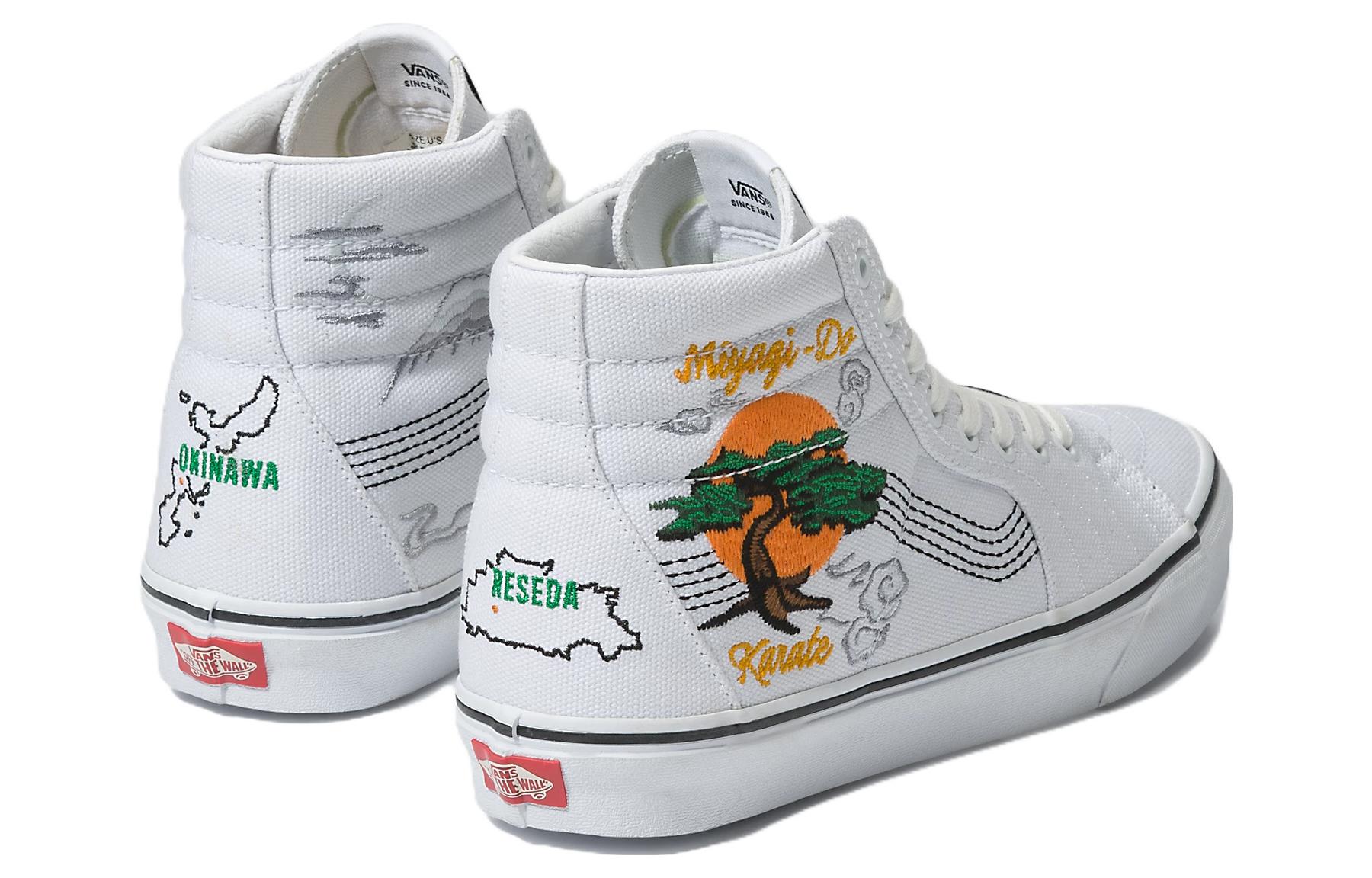 Shop 반스 스케이트하이 x 코브라 카이 '흰노초' (Bans Seukeiteuhai x Kobeura Kai 'HinNoCho') VN0A32QGAHP