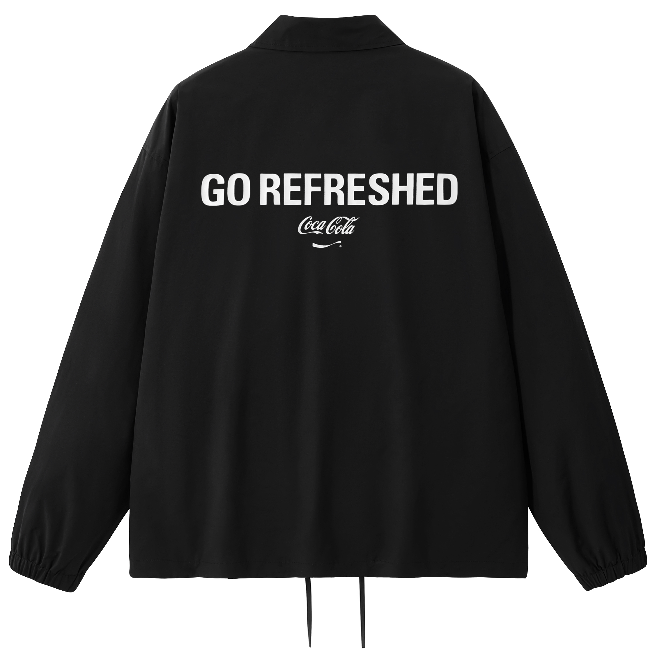 Coca-Cola Solid Letter Print Coach Jacket Unisex 80031036-1