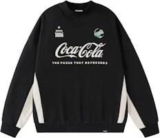 Coca-Cola x World Cup Striped Patchwork Oversized Fleece Crewneck Sweater Unisex 800413218 Coca-Cola x World Cup Striped Patchwork Oversized Fleece Crewneck Sweater Unisex 800413218