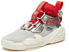 Lookbook Coca-Cola/可口可樂 x Anta安踏 減震防滑耐磨 高筒 運動休閒鞋 白灰紅