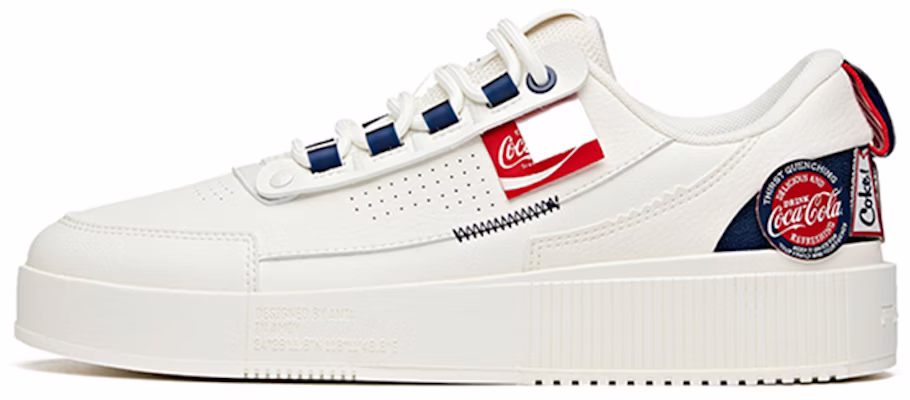 安踏 x 可口可乐 生活系列运动鞋 '白红蓝' 912128030-5 Buy 安踏 x 可口可乐 生活系列运动鞋 '白红蓝' 912128030-5