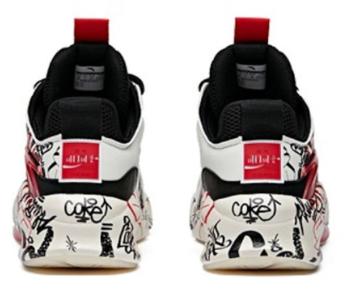 Anta x Coca Cola BaDao 'White Black Red' 112018088S-1 Shop Anta x Coca Cola BaDao 'White Black Red' 112018088S-1