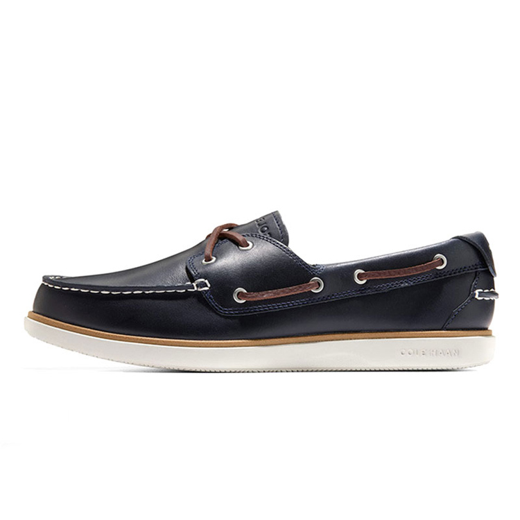 Cole Haan Blue Leather Slip-On Casual Shoes - Comfortable and Classic GH-C38875
