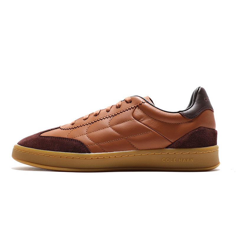 Cole Haan Brown Leather Low-Top Training Sneakers Classic Casual Style GH-C38972