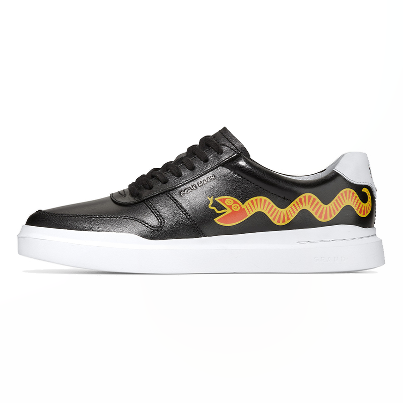 Cole Haan Graffiti Art Leather Low-Top Casual Sneakers. C36450