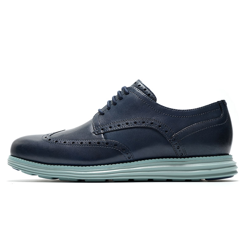 Cole Haan Navy Blue Leather Casual Shoes - Classic, Comfortable, Trendy GH-C37962