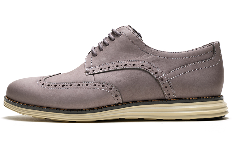 Cole Haan Purple Leather Brogue Oxford Dress Shoes Business Casual Style C35623