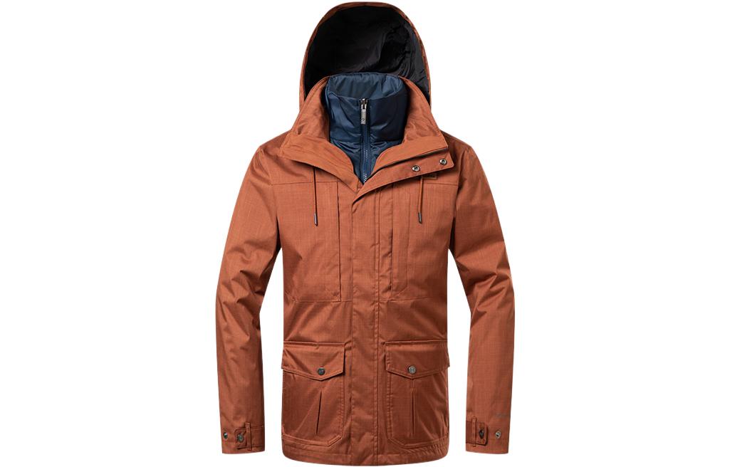 Columbia 3-in-1 Jacket with Detachable Hood and Inner Layer Brown WE7215-242 圖 2