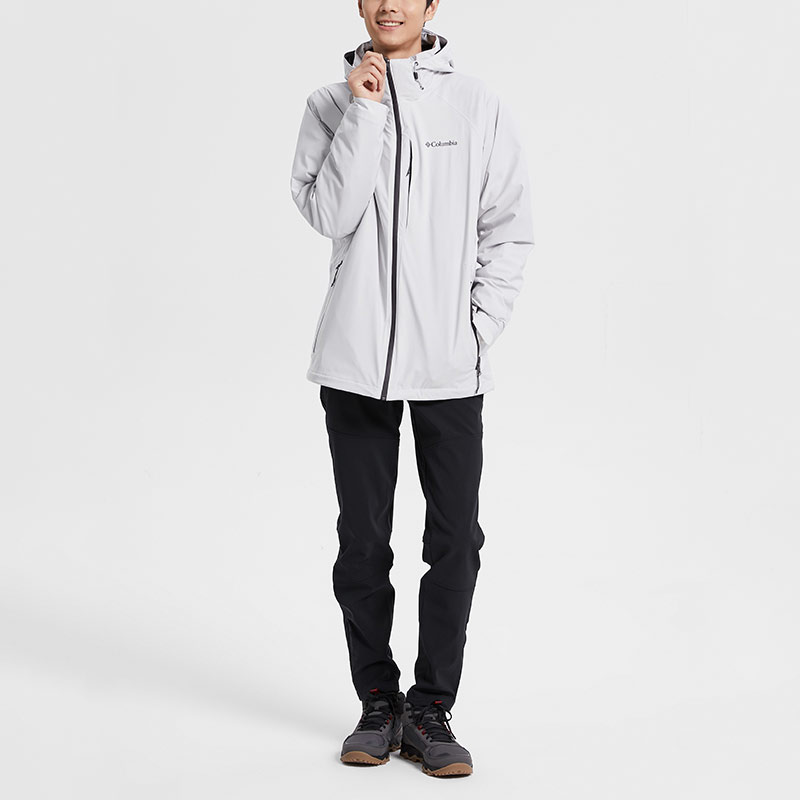 Details for コロンビア 3イン1 アウトドアジャケット 防水 防風 保温 ライトグレー WE1157043