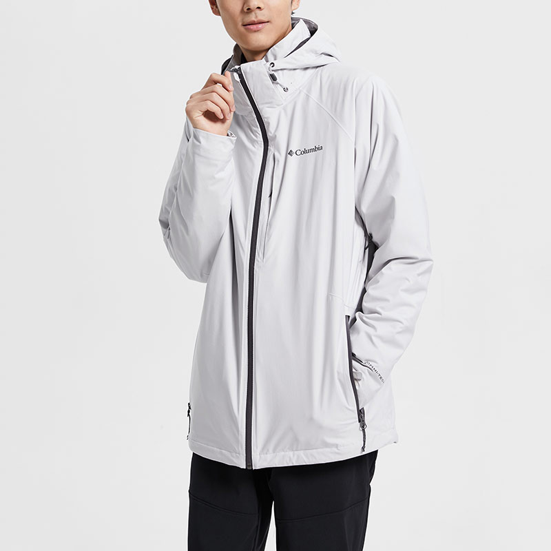 Sizing コロンビア 3イン1 アウトドアジャケット 防水 防風 保温 ライトグレー WE1157043