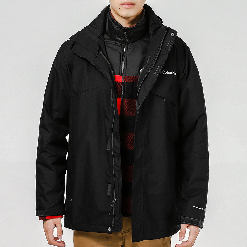 Purchase Columbia 三合一防水防風連帽外套 黑色 戶外登山 WE1273-012