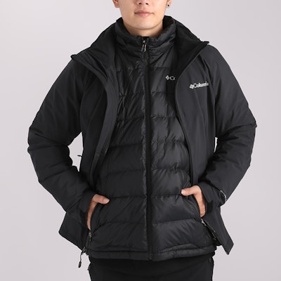 Chaqueta Columbia 3-en-1 Impermeable Aislada con Capucha Negro. WE6347-010 Cheap Chaqueta Columbia 3-en-1 Impermeable Aislada con Capucha Negro. WE6347-010