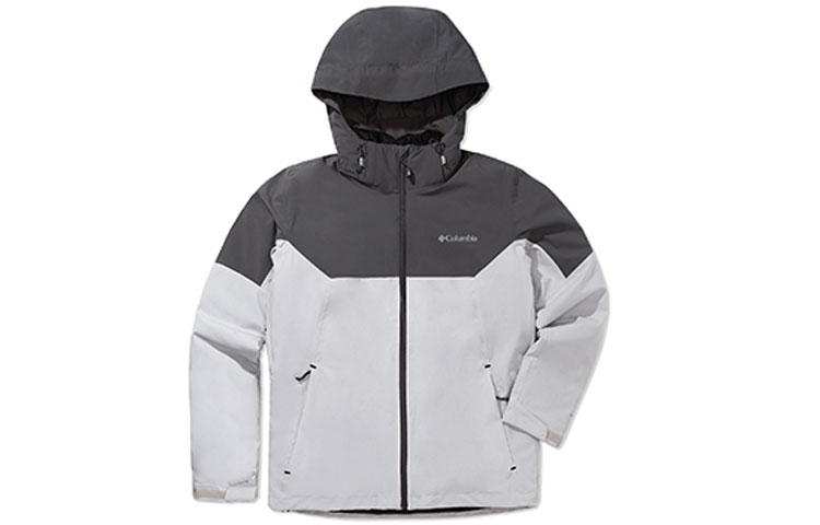 Columbia 3-in-1 Waterproof Windproof Jacket with Detachable Down Liner Gray WE6347-043