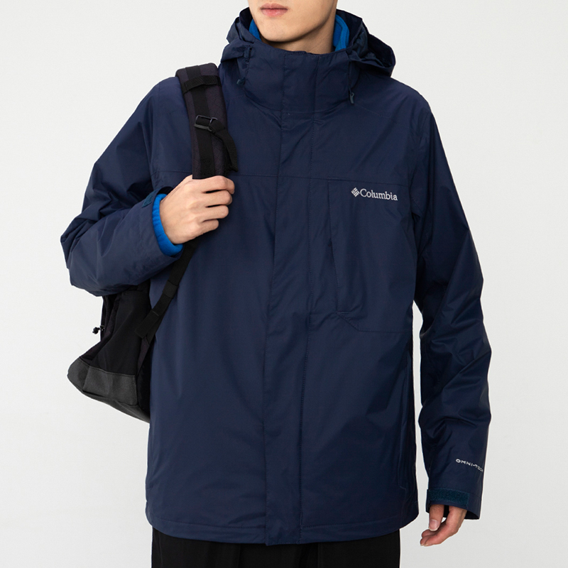 Purchase Columbia 三合一防水防風外套附可拆式抓絨內層 - 藍色 WE1322-464