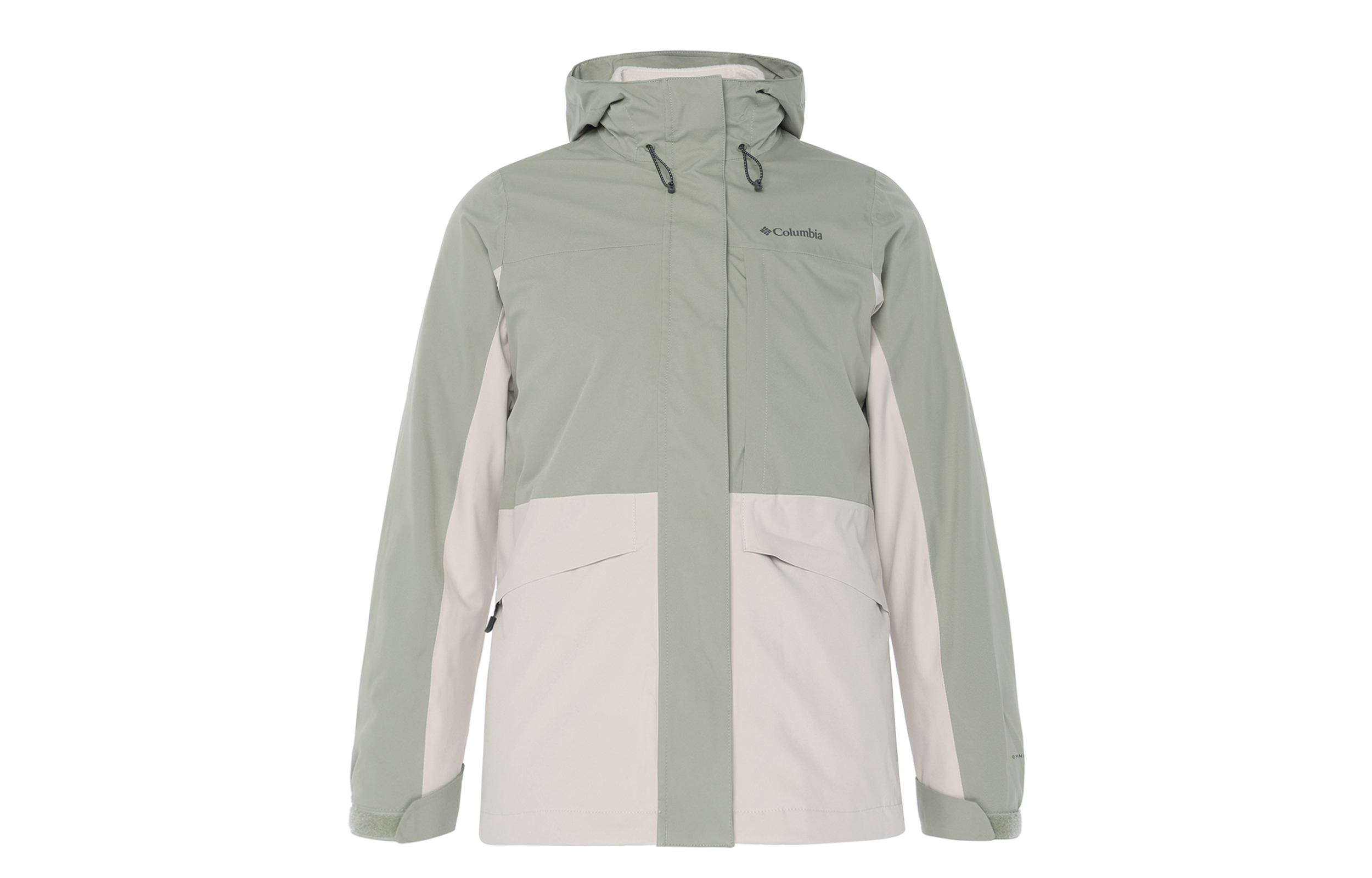 Columbia  3-in-1 Hooded Green Hiking Jacket - Waterproof & Warm (2024). XR4388-348