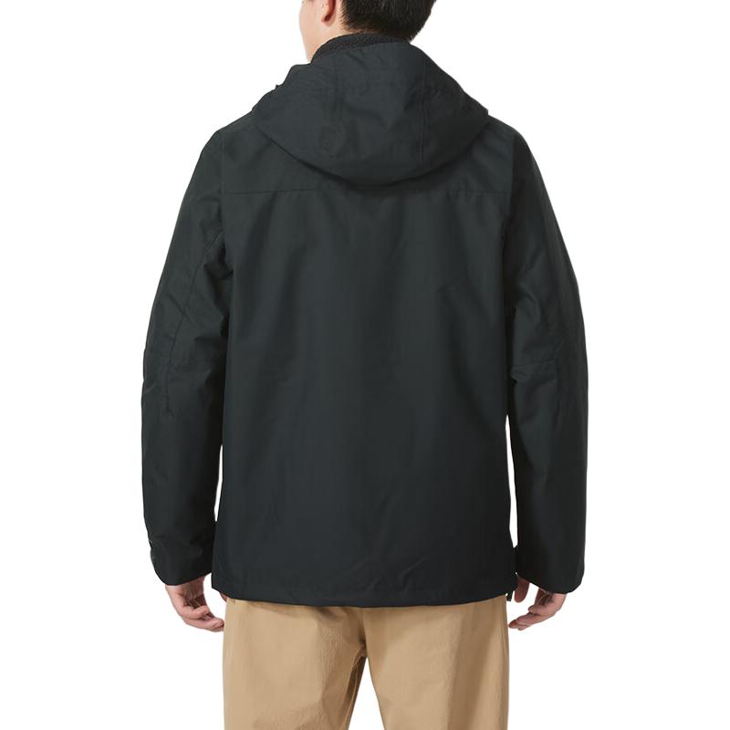 Lookbook Chaqueta Columbia 3 en 1 Impermeable de Senderismo con Forro Polar Negra. WE4714-010