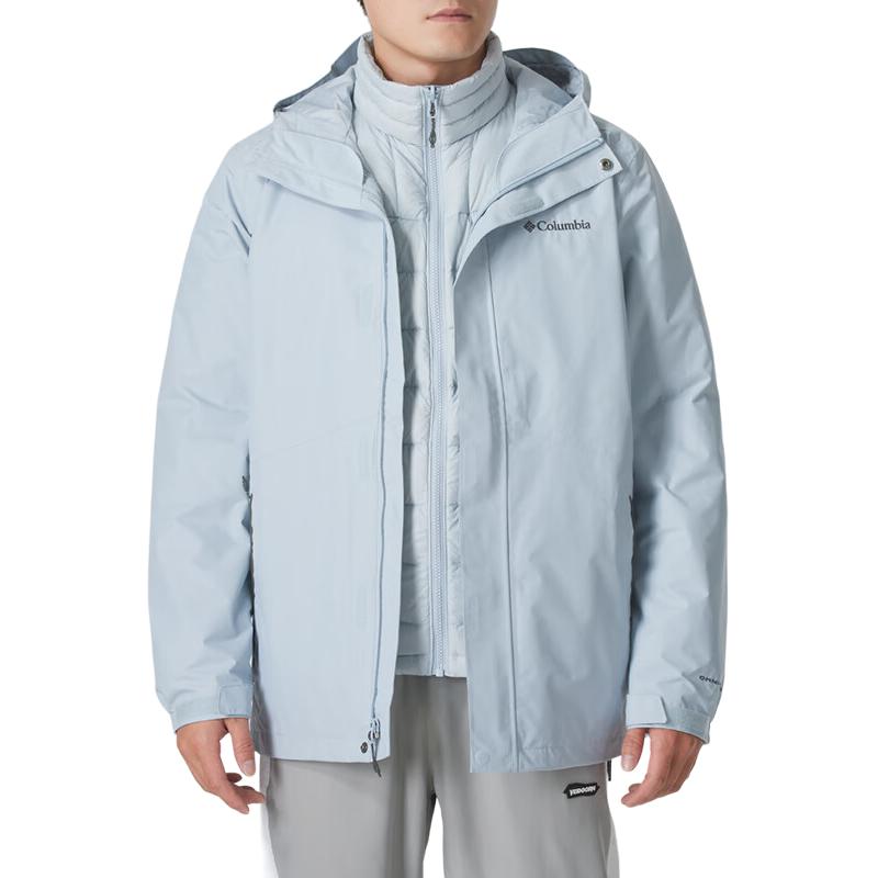 Columbia  3-in-1 Waterproof Insulated Hiking Jacket Blue - Omni-Heat. XE5418-031