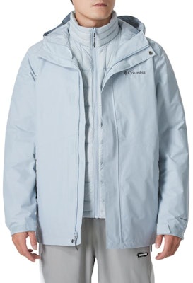 Columbia蓝色3合1防水保暖冲锋衣-Omni-Heat技术户外登山夹克。 XE5418-031 Order Columbia蓝色3合1防水保暖冲锋衣-Omni-Heat技术户外登山夹克。 XE5418-031