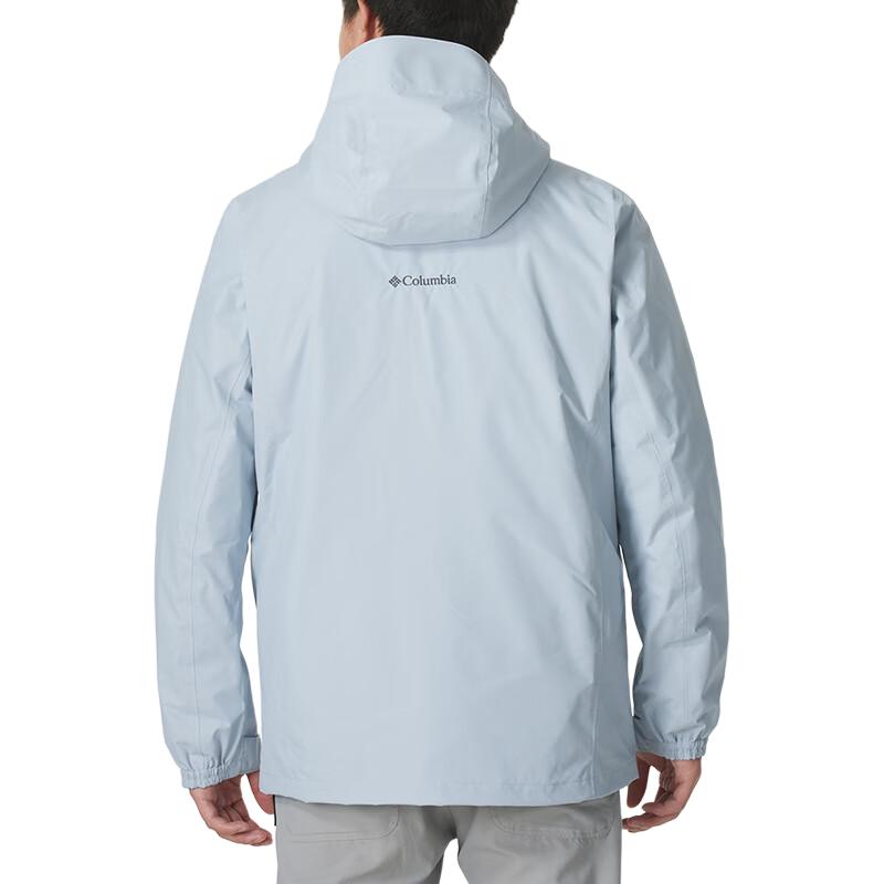 Lookbook Columbia蓝色3合1防水保暖冲锋衣-Omni-Heat技术户外登山夹克。 XE5418-031