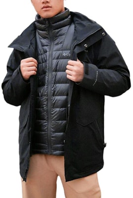 Chaqueta Columbia 3 en 1 Impermeable Aislada Negra Outdoor 2022 XE9454-010 Lookbook Chaqueta Columbia 3 en 1 Impermeable Aislada Negra Outdoor 2022 XE9454-010