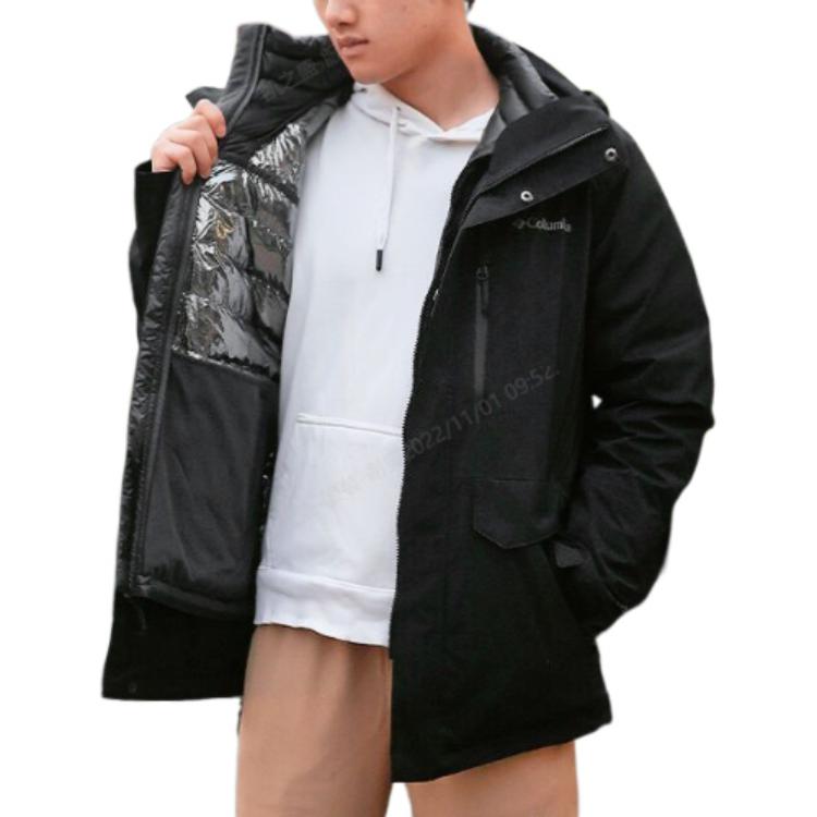 Shop Chaqueta Columbia 3 en 1 Impermeable Aislada Negra Outdoor 2022 XE9454-010