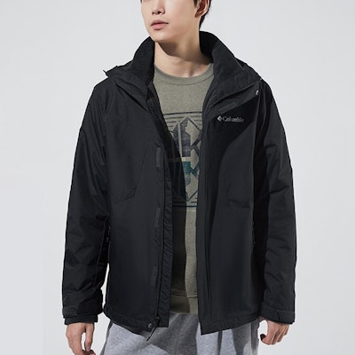 Chaqueta Columbia 3-en-1 Impermeable y Cortaviento con Forro Desmontable - Negra WE0572-010 Cheap Chaqueta Columbia 3-en-1 Impermeable y Cortaviento con Forro Desmontable - Negra WE0572-010