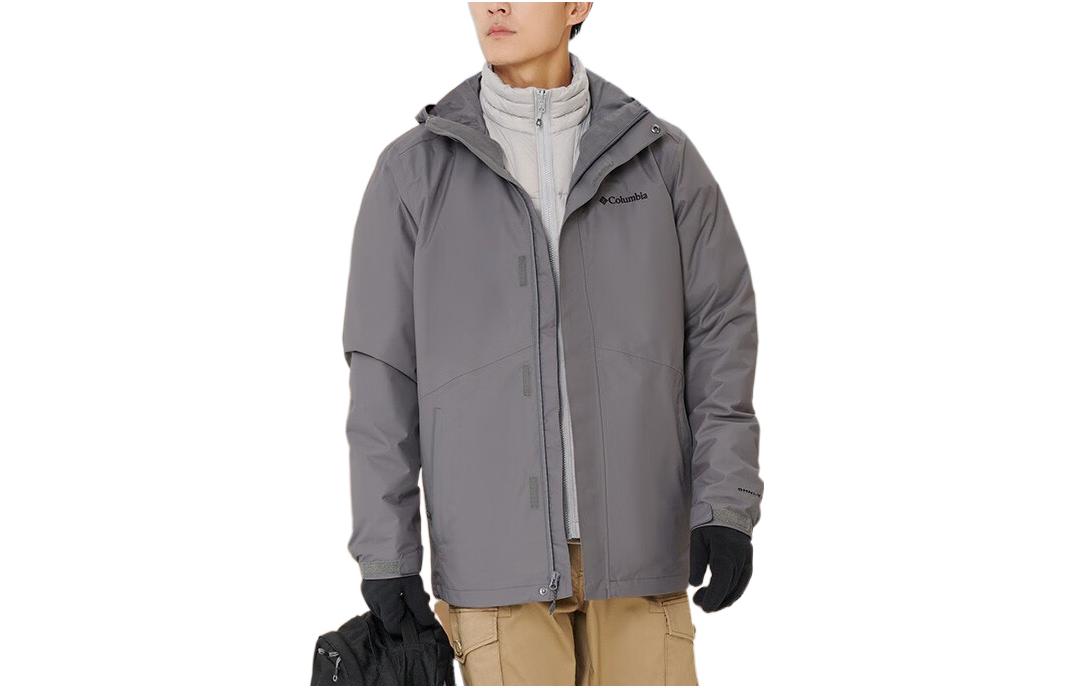 Order Columbia Jaket Luar Tahan Air & Angin 3-dalam-1 Kelabu Gelap. XE1504-023