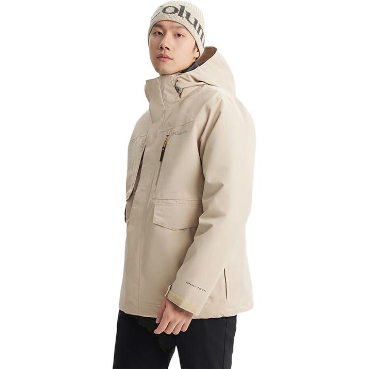 Sizing Columbia 三合一防水防風保暖登山外套 卡其色 FW24. XE9603-271