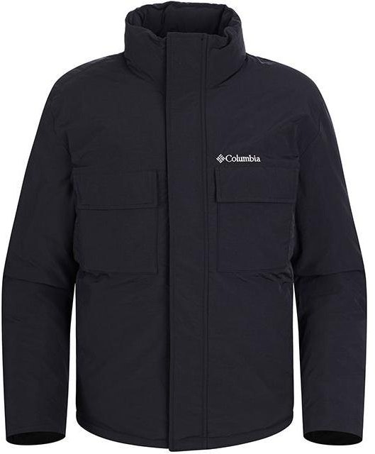 columbia-air-heat-insulated-jacket-black-with-solid-logo-design-ymt-338-blk