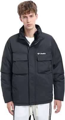 Columbia AIR HEAT 黑色保暖外套 (經典標誌設計) YMT338-BLK Sizing Columbia AIR HEAT 黑色保暖外套 (經典標誌設計) YMT338-BLK