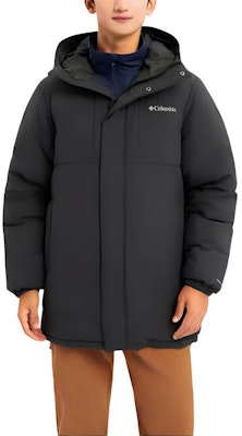 哥伦比亚黑色连帽羽绒服 - 城市户外保暖休闲服饰. WE7624-010 Order 哥伦比亚黑色连帽羽绒服 - 城市户外保暖休闲服饰. WE7624-010