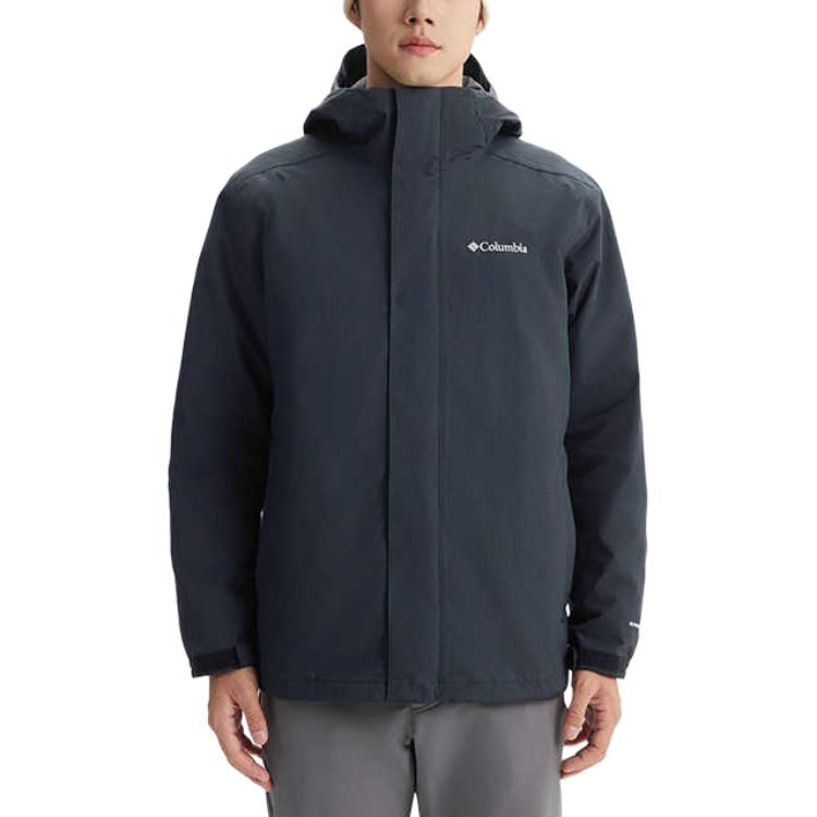 Shop Columbia 黑色Omni-Heat防水連帽羽絨外套，具反光保暖功能 XE5798-010