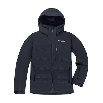 Columbia Black Omni-Tech Waterproof Insulated Ski Jacket with Hood. WE0254-010