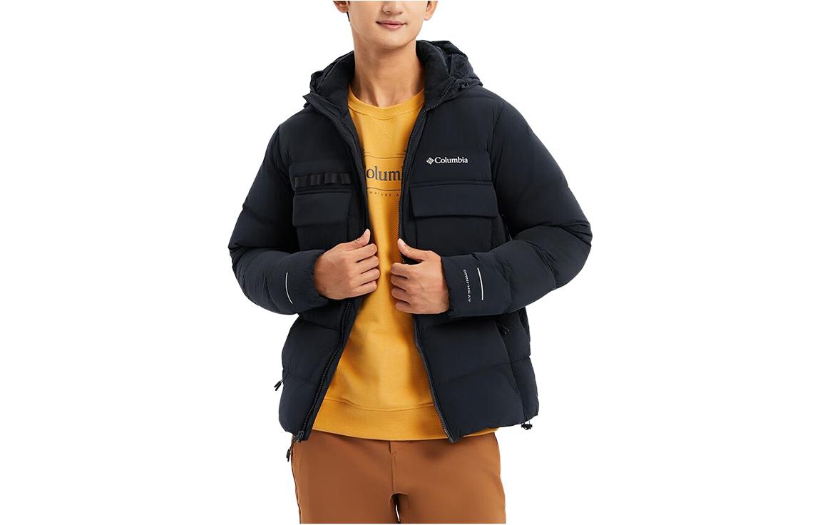 Order Columbia  Black Water-Resistant Insulated Down Jacket with Logo. WE9639-010