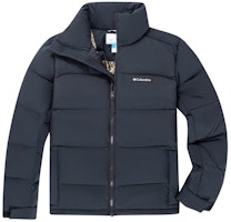 Columbia Black Water-Resistant Thermal Down Jacket for Outdoor Casual Wear WE9590-010 Columbia Black Water-Resistant Thermal Down Jacket for Outdoor Casual Wear WE9590-010