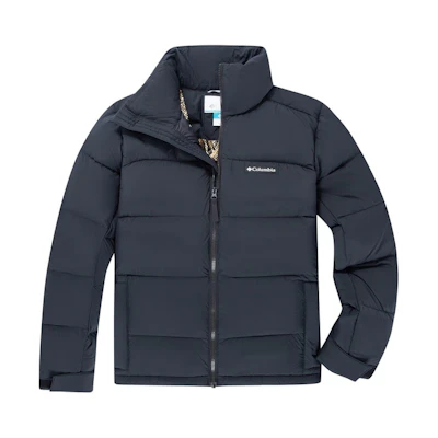 Columbia Black Water-Resistant Thermal Down Jacket for Outdoor Casual Wear WE9590-010