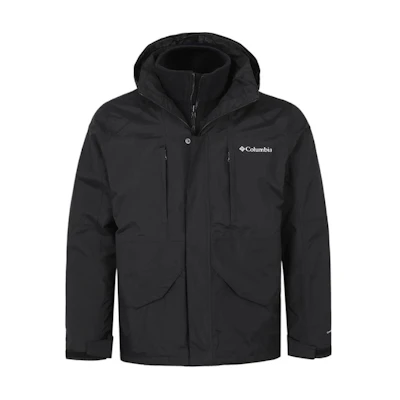 Columbia Black Waterproof Windproof Outdoor Travel Commuter Jacket XE4715-010