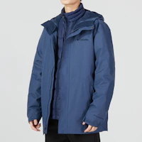 Cheap Columbia 藍色3合1防水防風外套附Logo印花。 XE1504-478