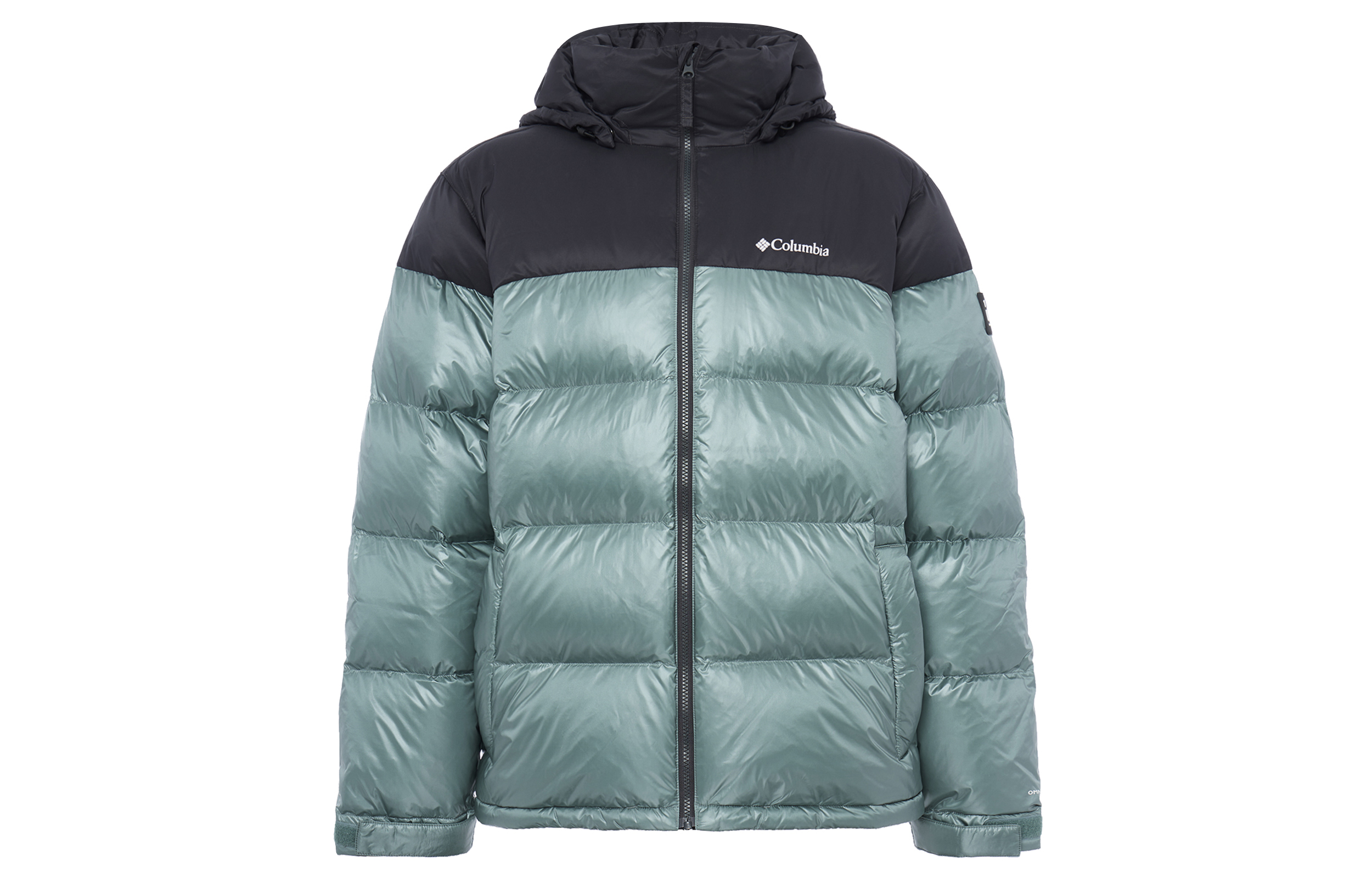 Columbia  Blue Colorblock Logo Print Hooded Zip-Up Jacket 1985471-346