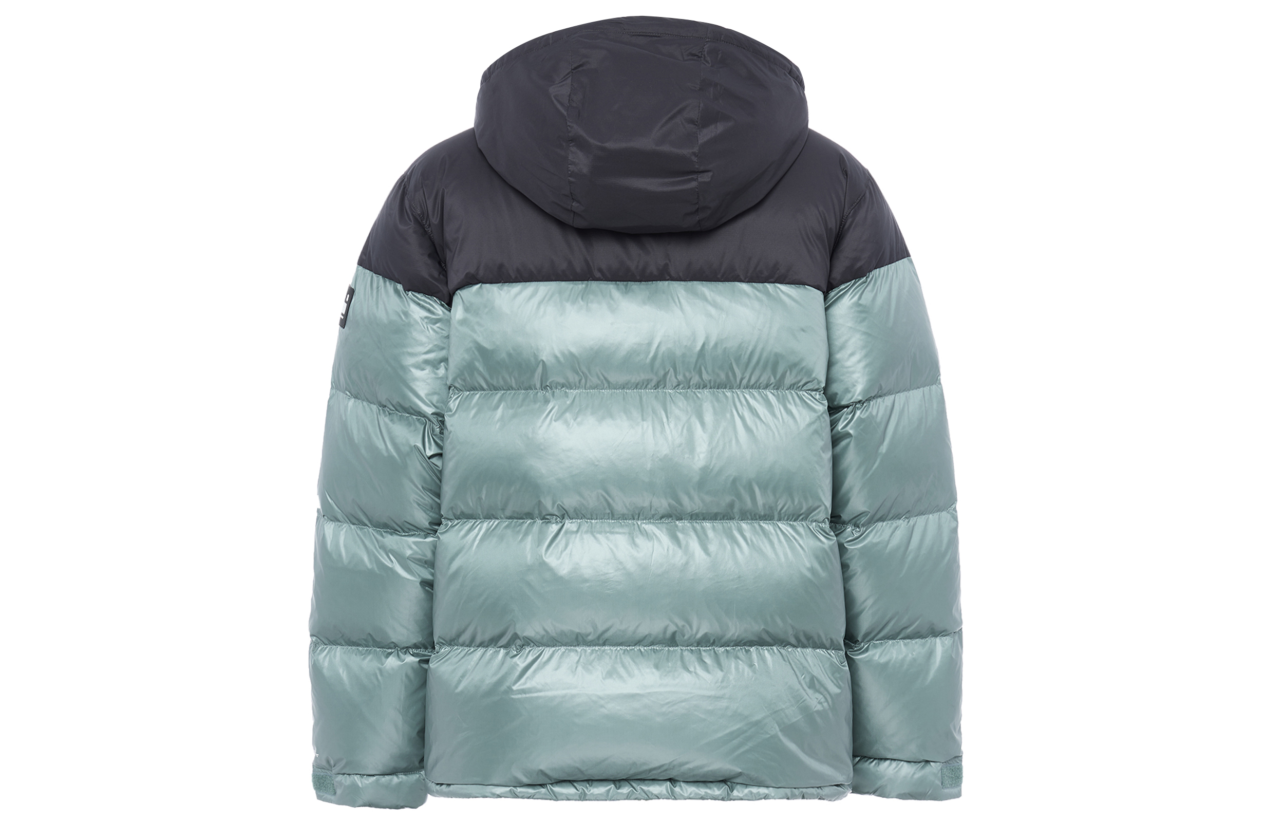 Lookbook 컬럼비아 블루 컬러블록 로고 프린트 후드 집업 재킷 1985471-346