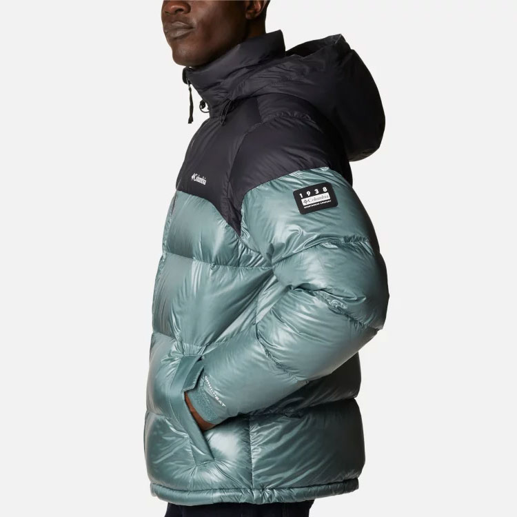 Purchase 컬럼비아 블루 컬러블록 로고 프린트 후드 집업 재킷 1985471-346