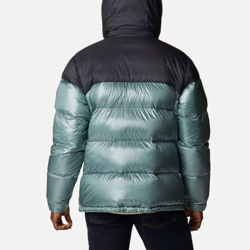 Details for 컬럼비아 블루 컬러블록 로고 프린트 후드 집업 재킷 1985471-346