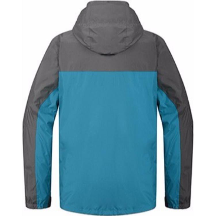 Lookbook Columbia  Blue Waterproof Hiking Jacket with Detachable Down Liner. PM1339 489