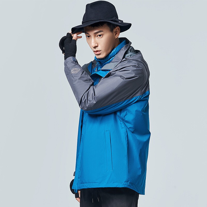 Purchase Columbia  Blue Waterproof Hiking Jacket with Detachable Down Liner. PM1339 489