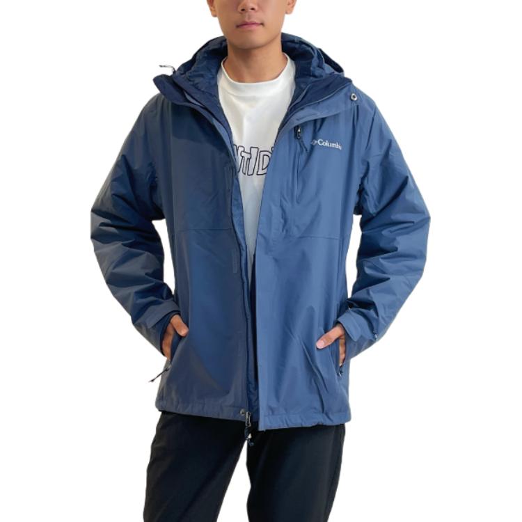 Lookbook 哥倫比亞 藍色防水防風戶外滑雪健行外套 WE3892-478